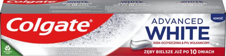 Advanced White Volcanic Ash and Baking Soda naturalna pasta do zębów 75