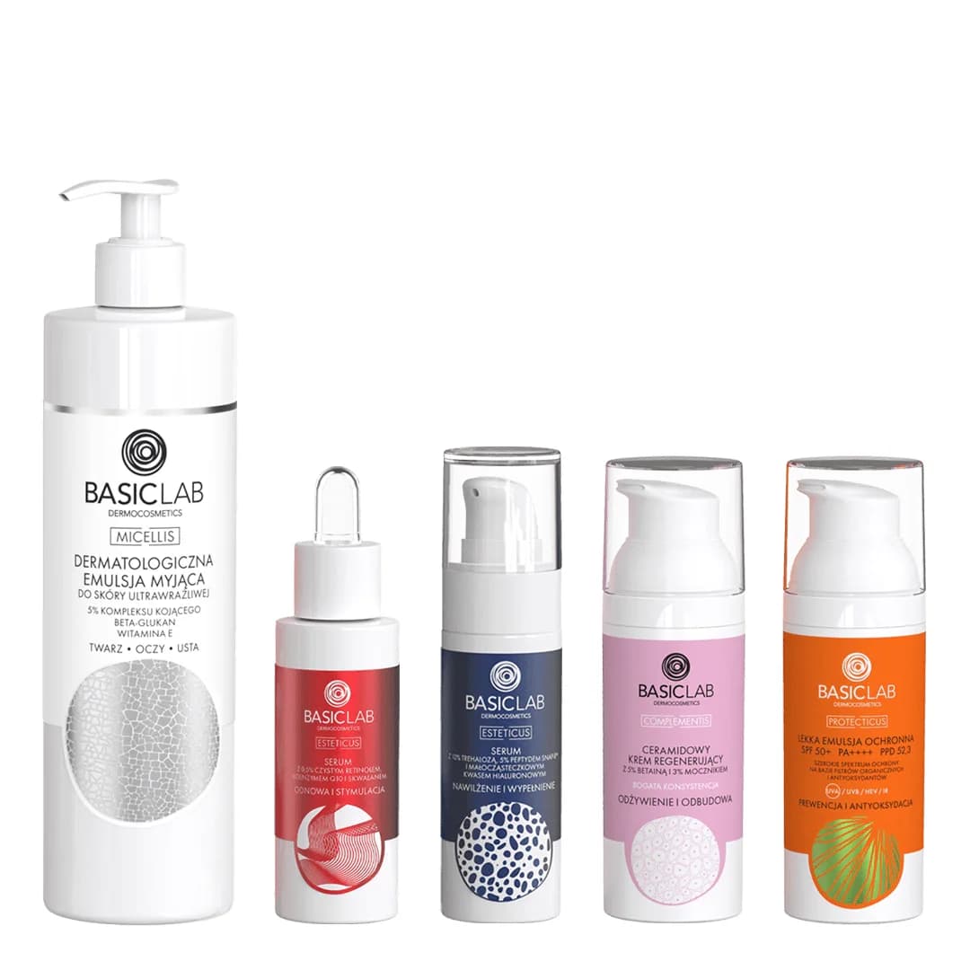 Zestaw kompleksowa pielęgnacja z olejkowym serum z retinolem 0,5%