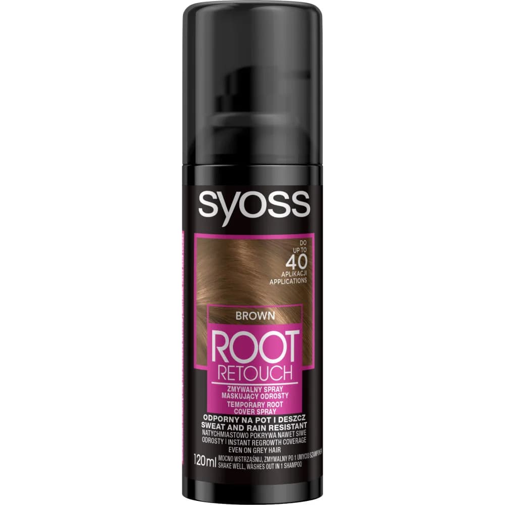 Root Retoucher farba do włosów root retouch spray do odrostow maskujacy brown