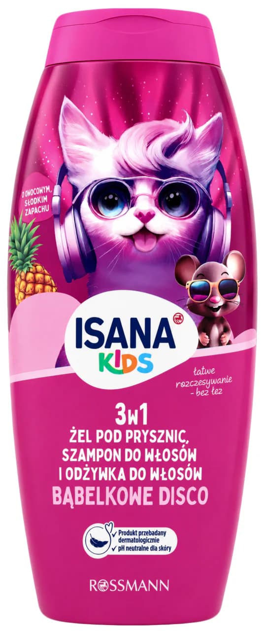 Bąbelkowe Disco — szampon, odżywka i żel pod prysznic 3w1