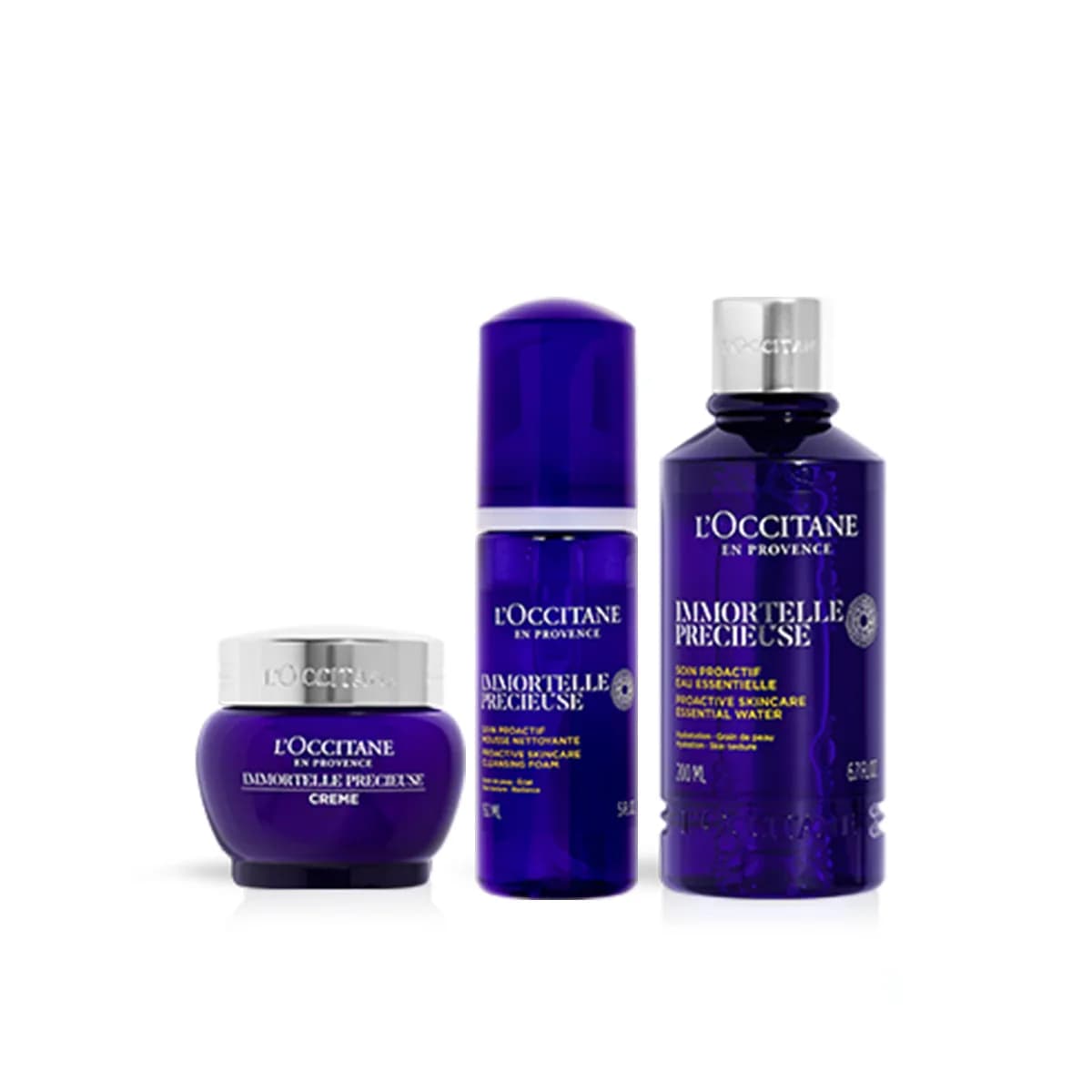 L’Occitane Trio do pielęgnacji twarzy Drogocenny Immortelle