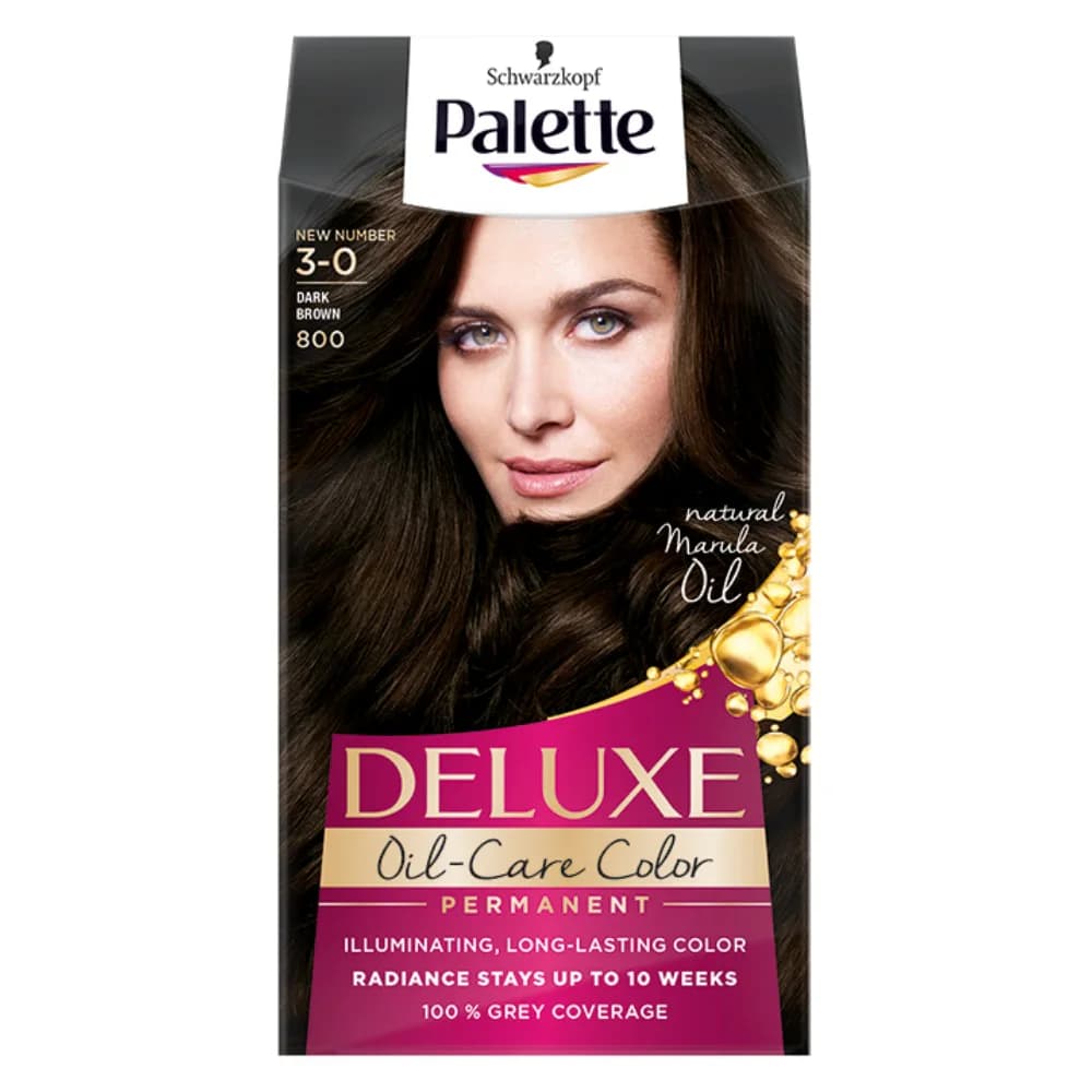 Palette Deluxe farba do włosów 3-0 Ciemny brąz