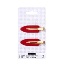 Lily klipsy do włosów do makijażu Red