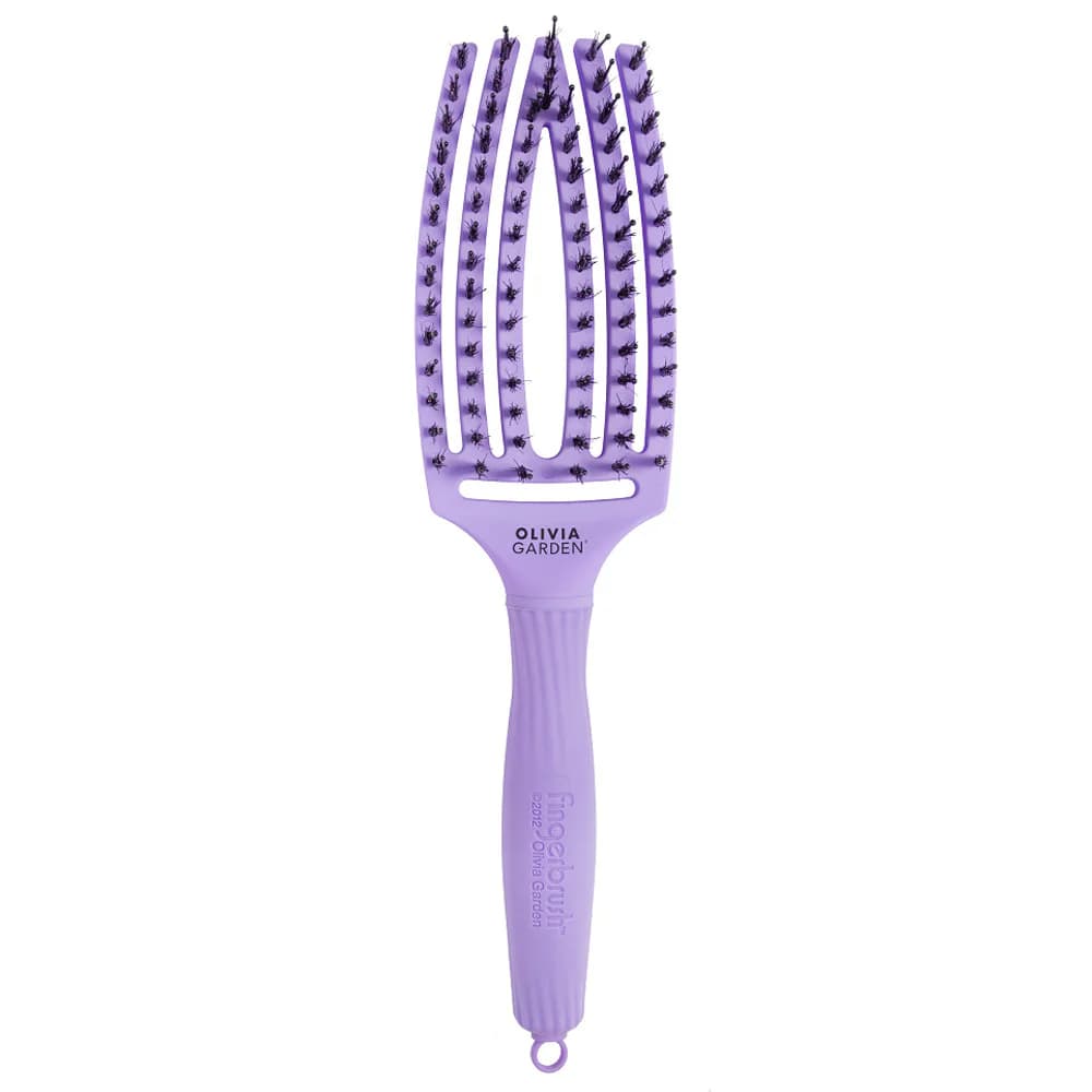 FingerBrush Bloom szczotka do włosów - włosie dzika i nylon - lawendowy