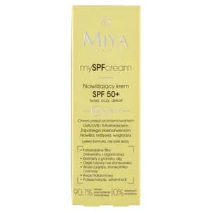 Miya mySPF Krem Nawilżający Do Twarzy Naturalny Ochronny SPF50+
