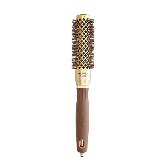 Expert Blowout Shine szczotka okrągła 25 mm - falowane włókna nylonowe - Gold & Brown