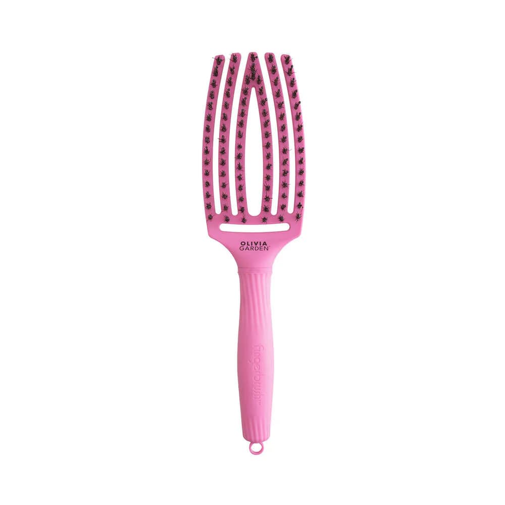 FingerBrush Combo szczotka do włosów - włosie dzika i nylon - Bubble Pink