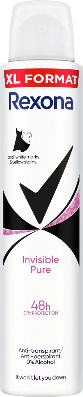 Antyperspirant w sprayu, Invisible Pure semi-compressed