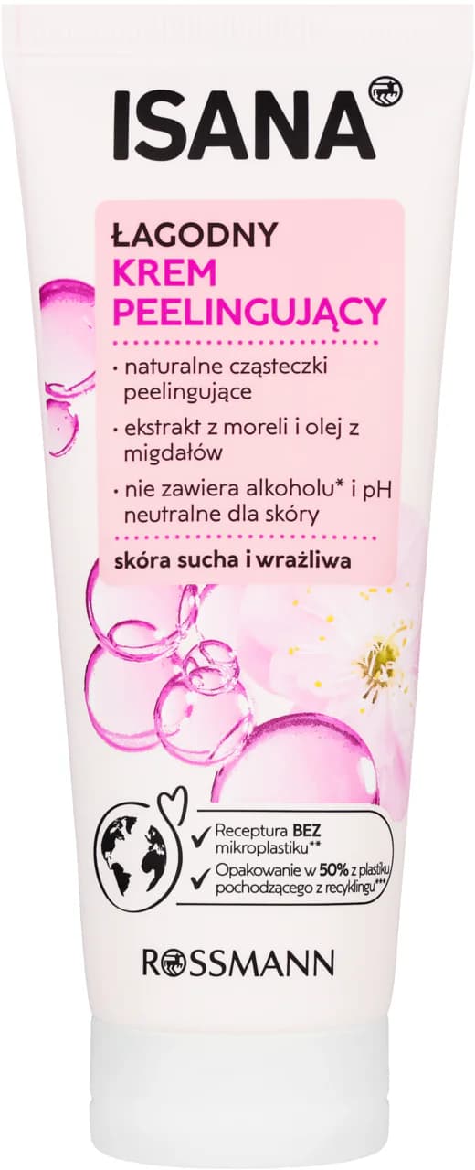 Łagodny krem peelingujący do twarzy