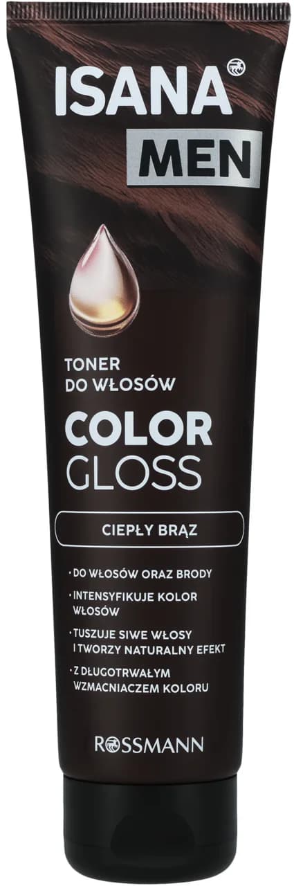 Color Gloss — toner do włosów i brody Ciepły Brąz