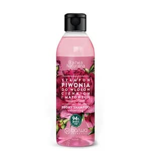 Barwa Naturalna - Peony Shampoo - Nadający objętość szampon do włosów cienkich i matowych - Piwonia
