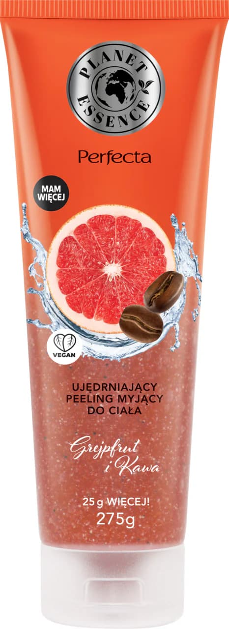 Planet Essence ujędrniający peeling do ciała Grejpfrut i Kawa