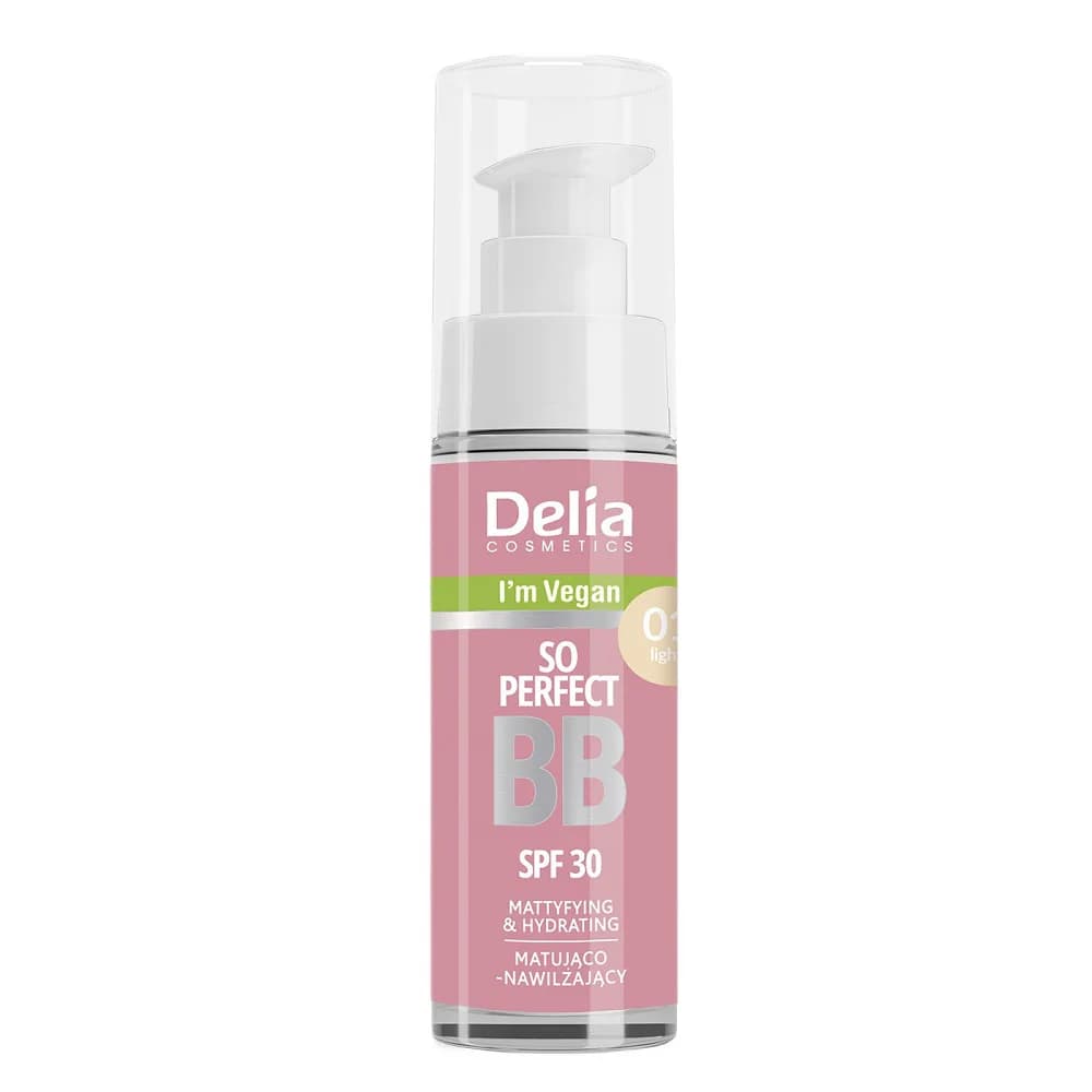 Delia So Perfect wegański krem BB z filtrem SPF30 01 Light