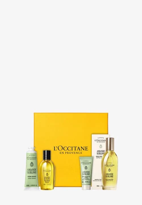 L’Occitane Amande Sublime Firm & Glow Routine — zestaw 4 produktów