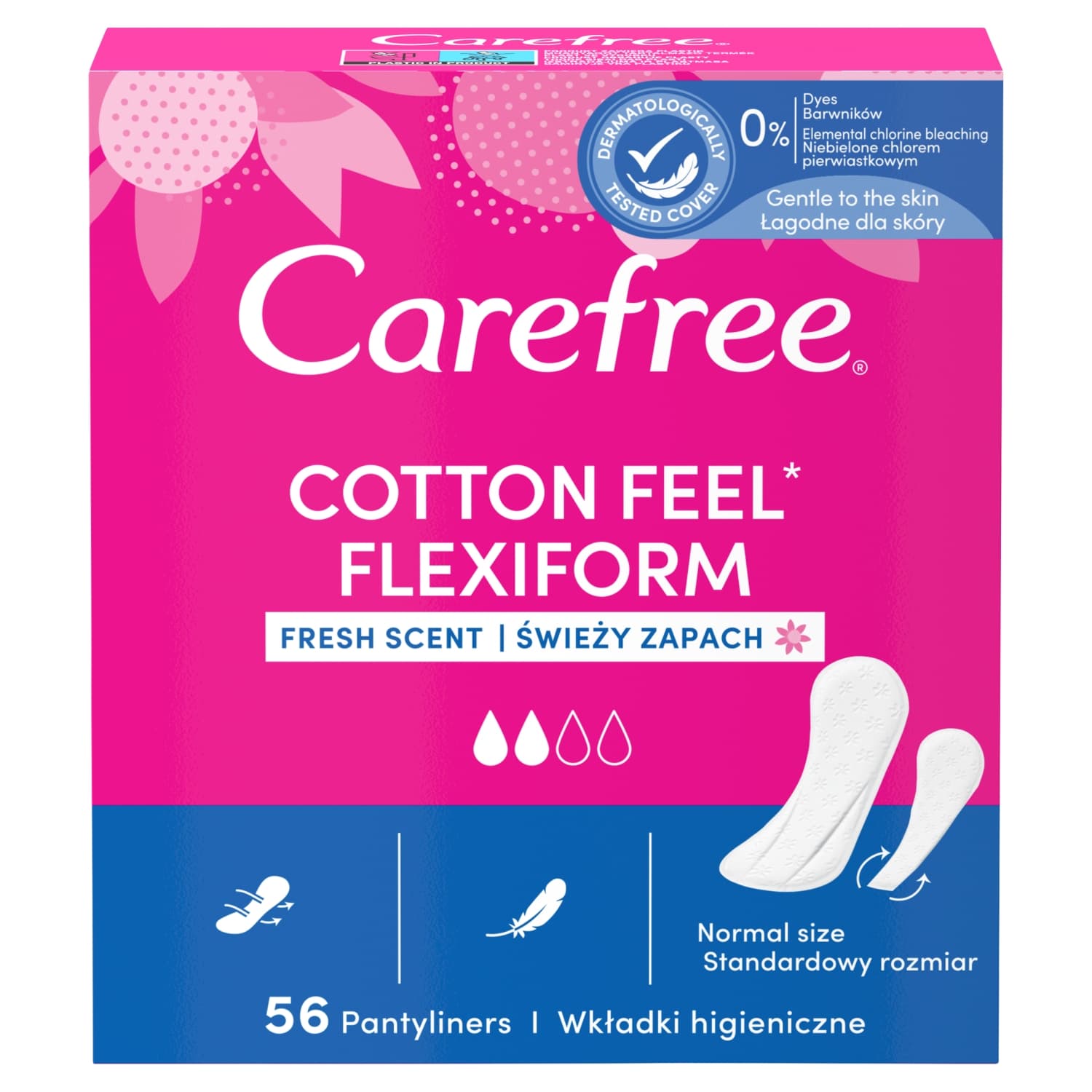Cotton Feel Flexiform Wkładki higieniczne świeży zapach
