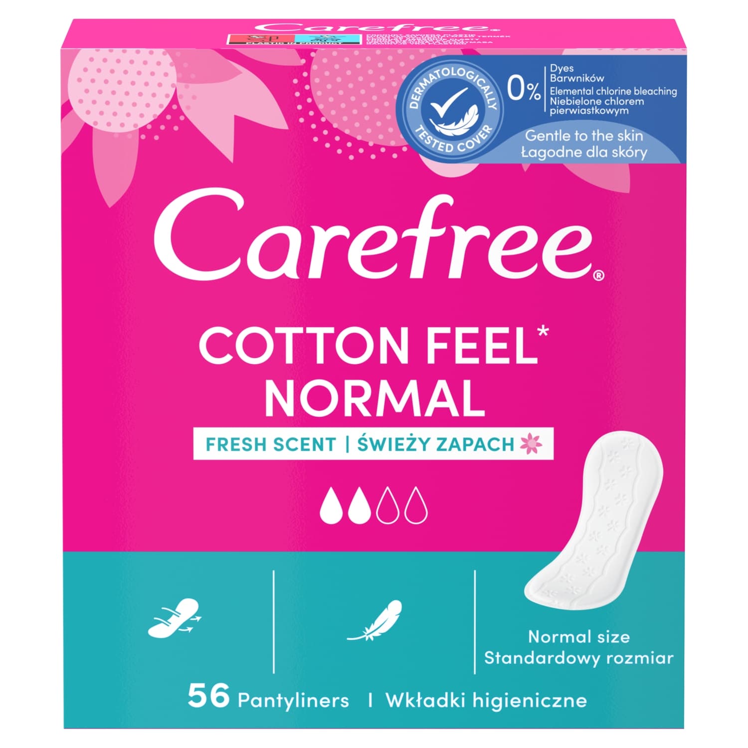 Cotton Feel Normal Wkładki higieniczne świeży zapach