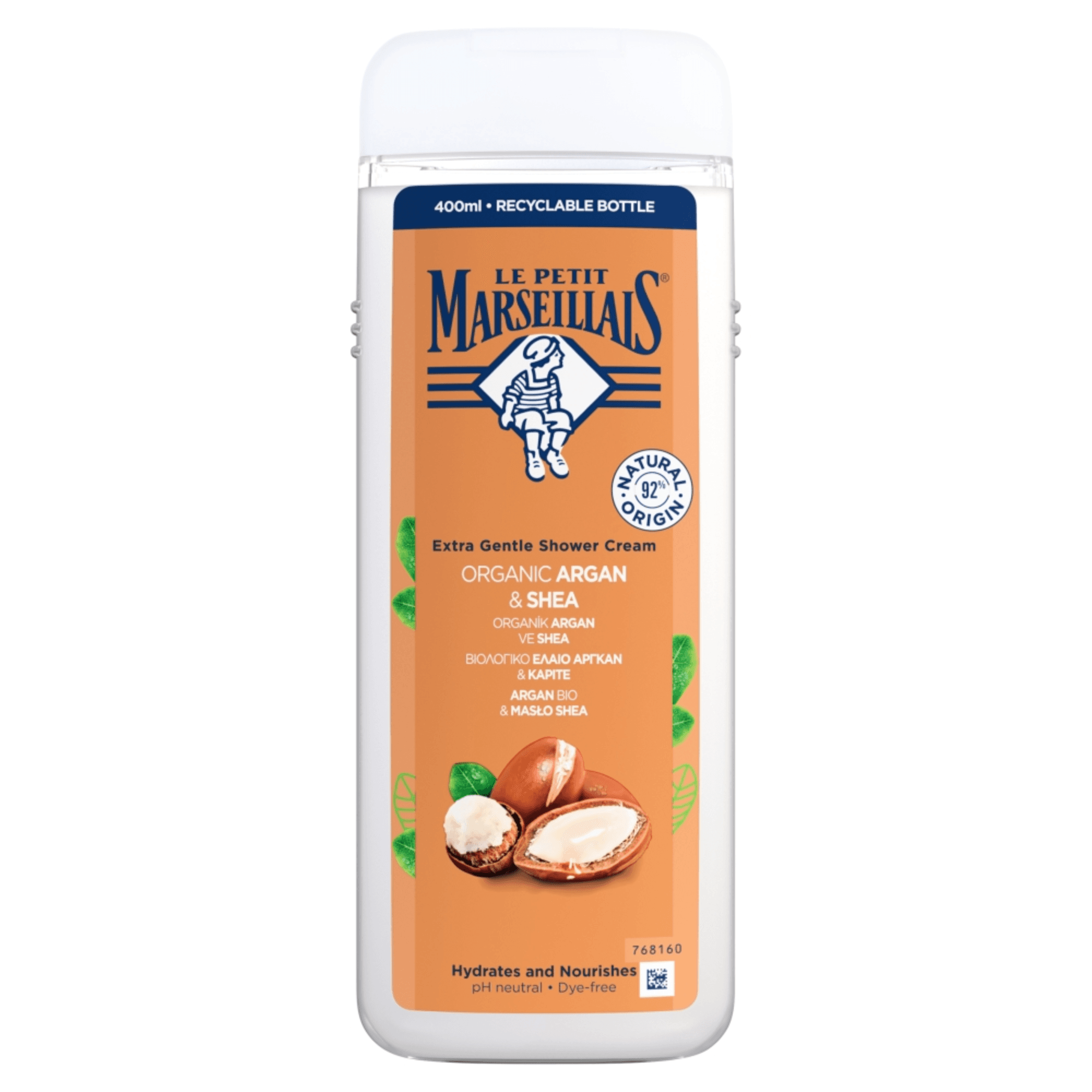 LE PETIT MARSEILLAIS żel pod prysznic argan bio & masło shea