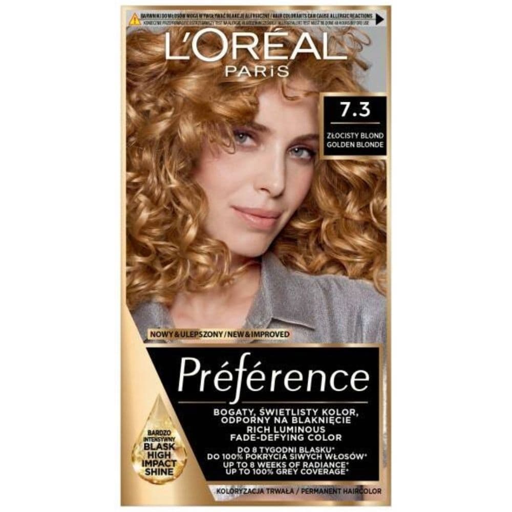 L'Oreal Preference 7.3 Złocisty Blond farba do włosów