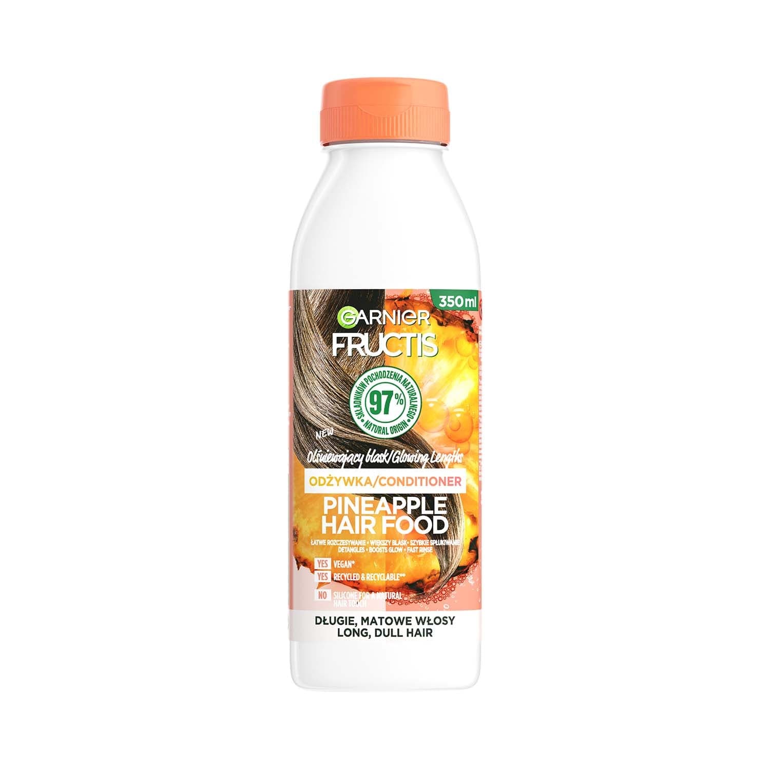 Fructis Hair Food Pineapple Odżywka do długich, matowych włosów