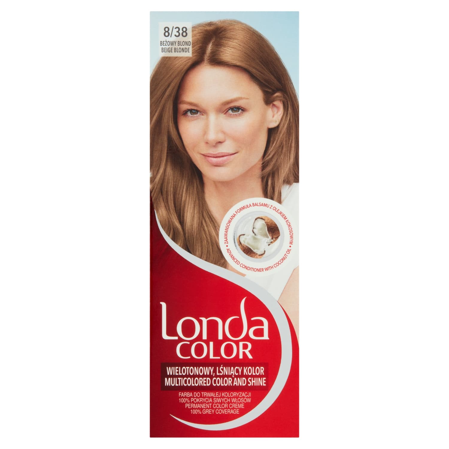 Color Farba do trwałej koloryzacji beżowy blond 8/38