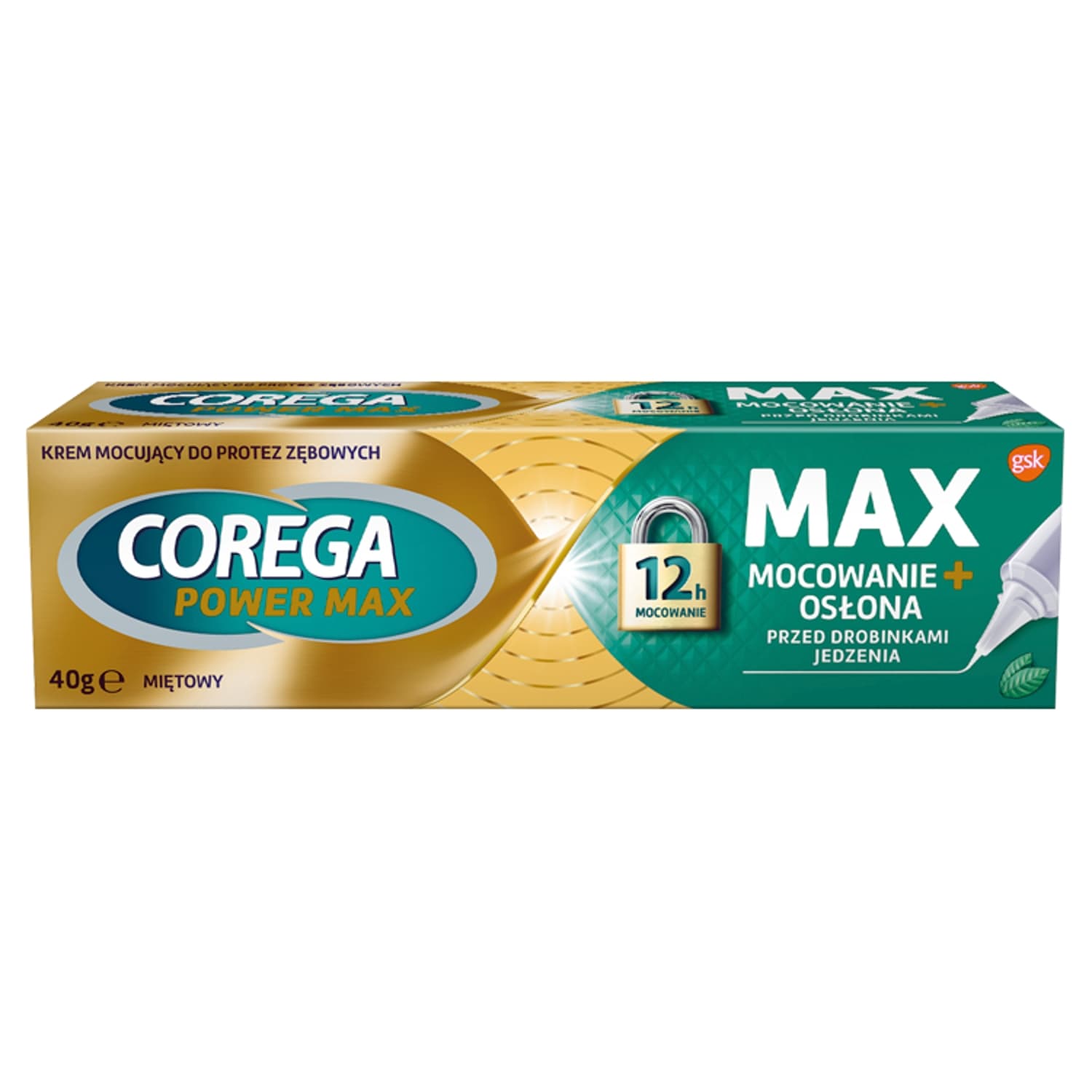 Power Max Wyrób medyczny krem mocujący do protez zębowych miętowy