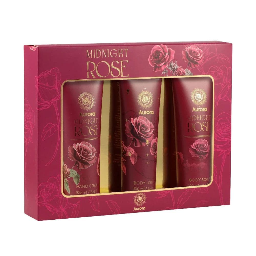 3 elementowy zestaw prezentowy Midnight Rose
