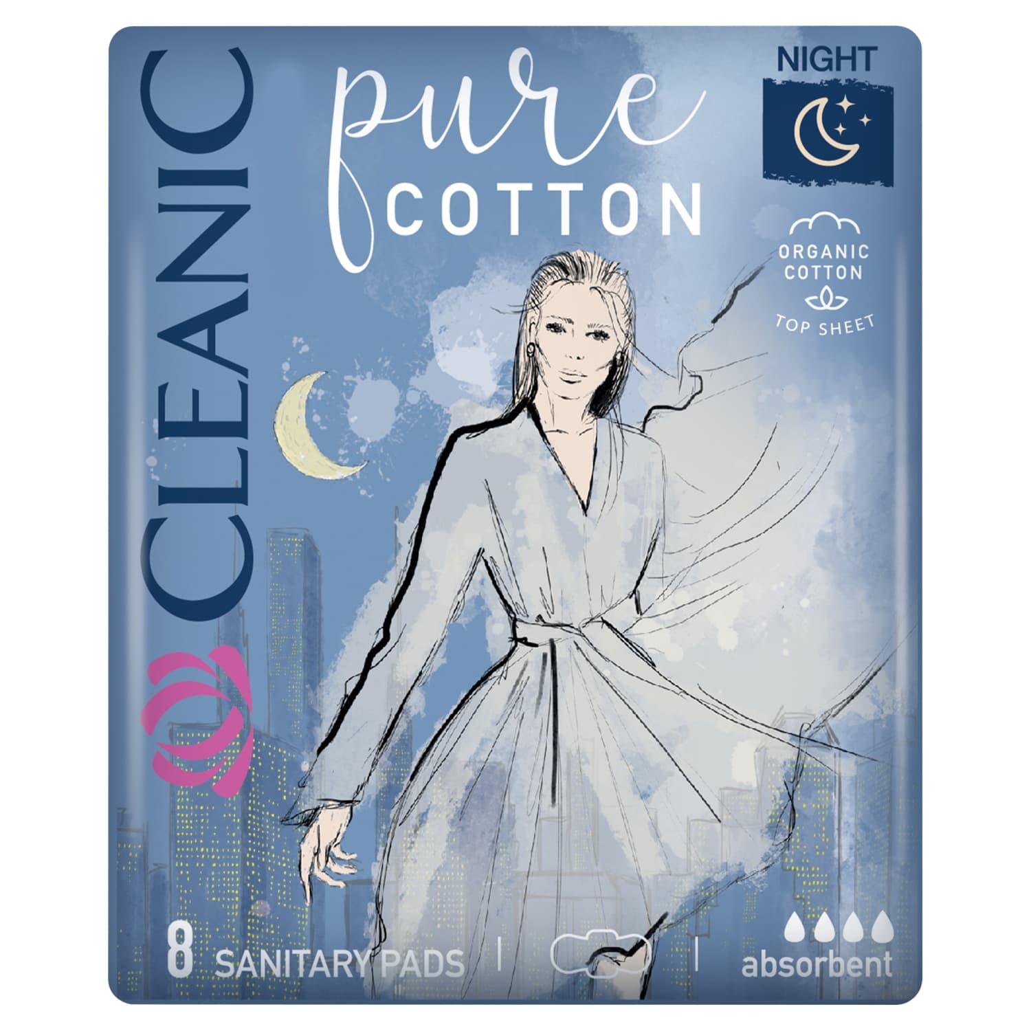 Pure Cotton Podpaski na noc