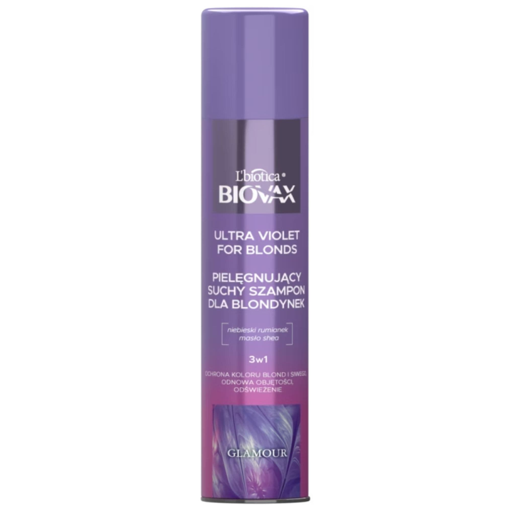 suchy szampon Glamour Ultra Violet For Blonds