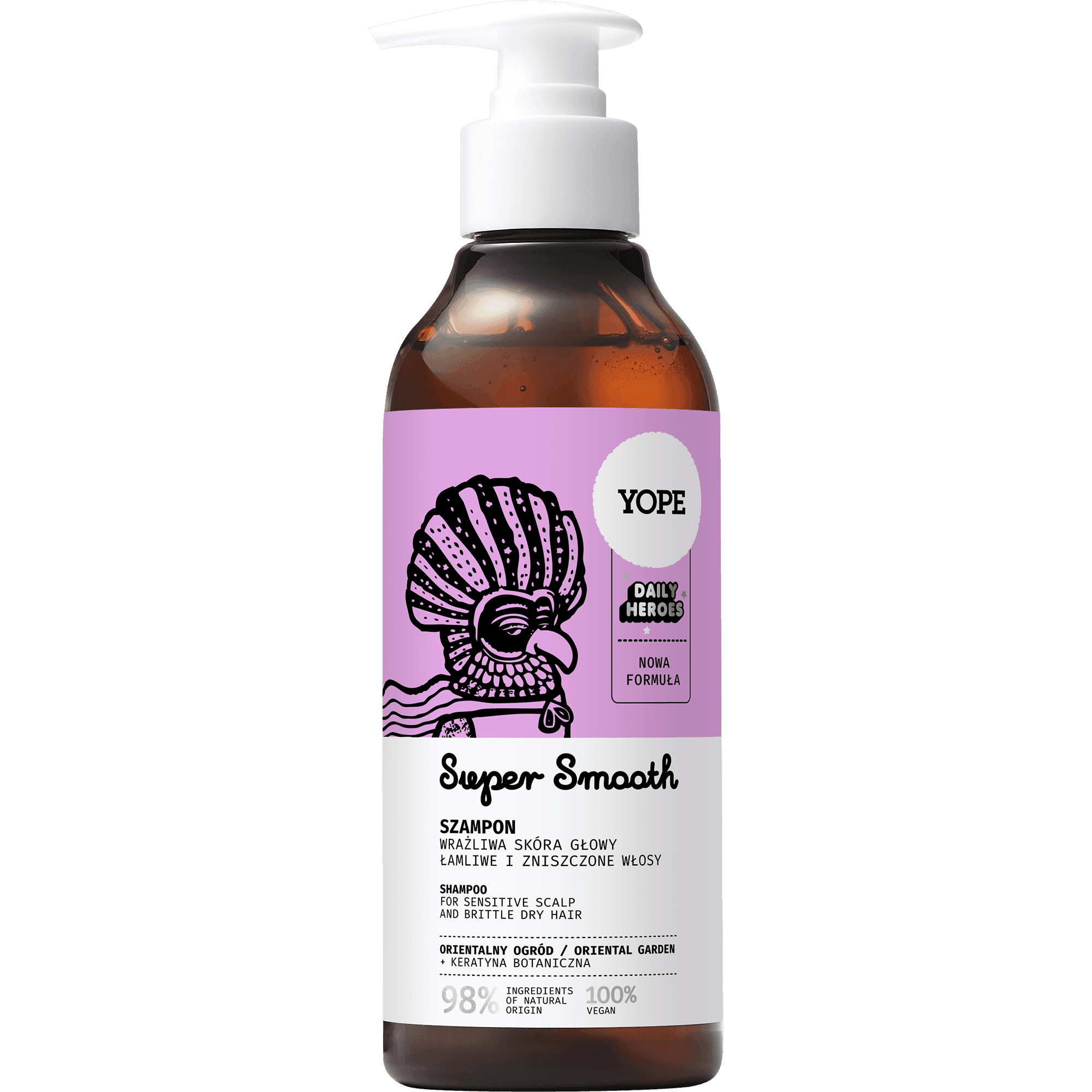 naturalny szampon do włosów Super Smooth - orientalny ogród