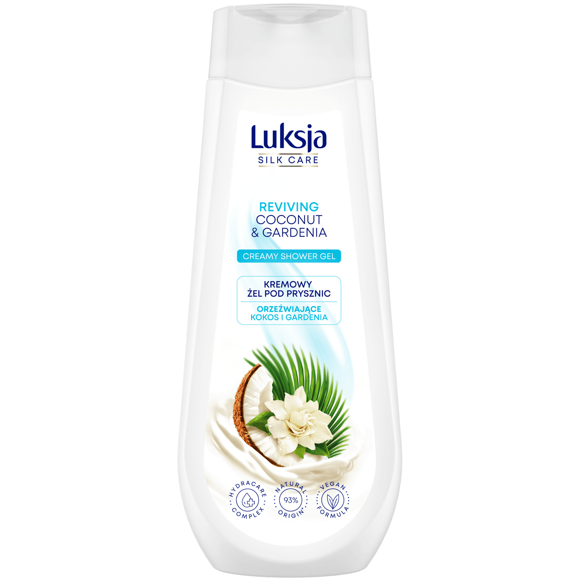 Silk Care Kremowy żel pod prysznic orzeźwiające kokos i gardenia