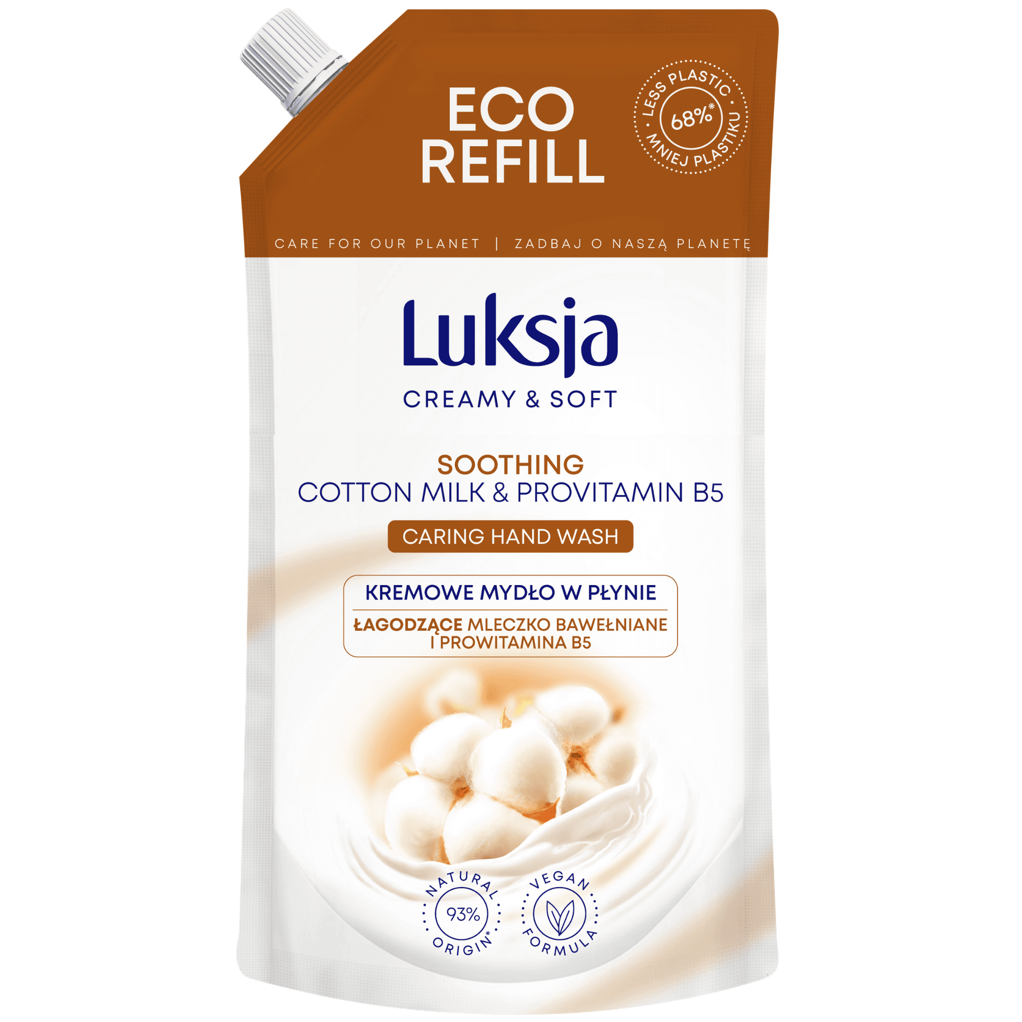 Creamy & Soft Kremowe mydło w płynie łagodzące mleczko bawełniane i prowitamina B5