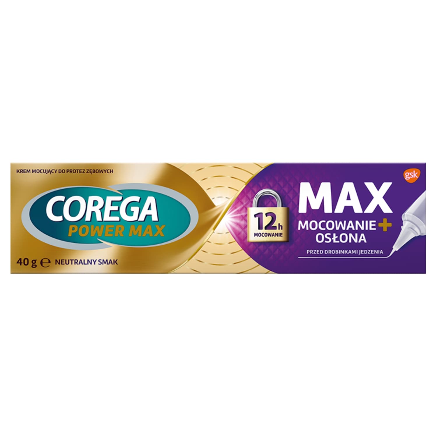 Power Max Wyrób medyczny krem mocujący do protez zębowych neutralny smak