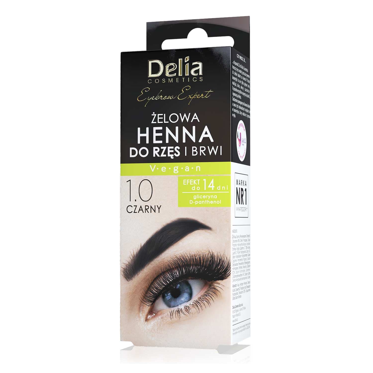 Cosmetics Eyebrow Expert Żelowa henna do brwi i rzęs 1.0 czarny