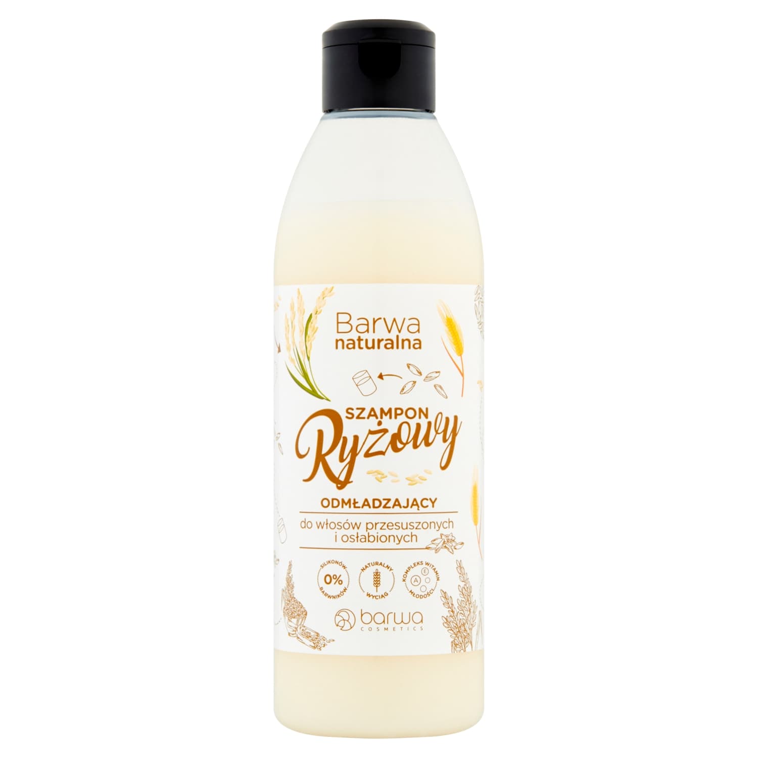 Naturalna Szampon ryżowy odmładzający