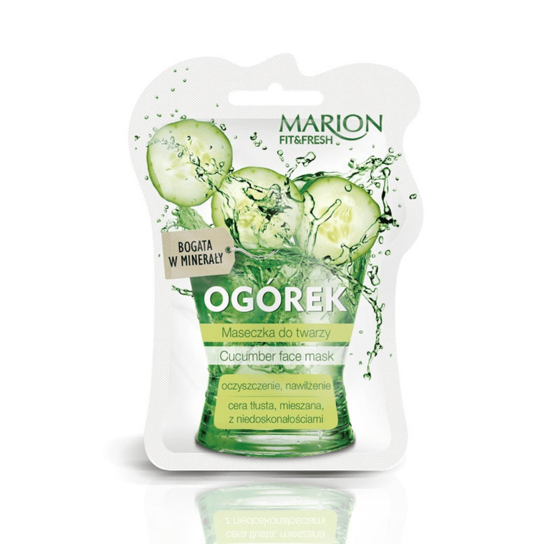 FIT & FRESH Oczyszczająco nawilżająca maseczka do twarzy OGÓREK
