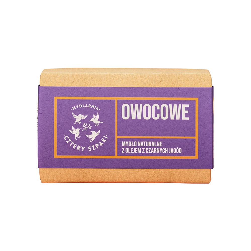 Cztery Szpaki Owocowe naturalne mydło w kostce