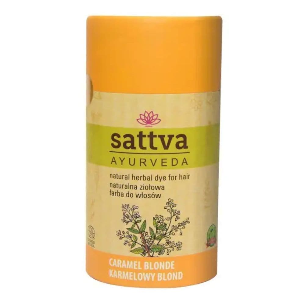 Sattva Henna Naturalna ziołowa farba do włosów Carmel Blonde