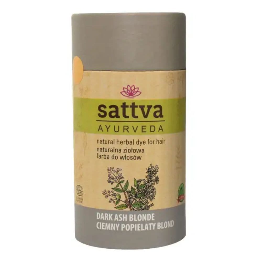 Sattva Henna Naturalna ziołowa farba do włosów Ciemny Popielaty Blond