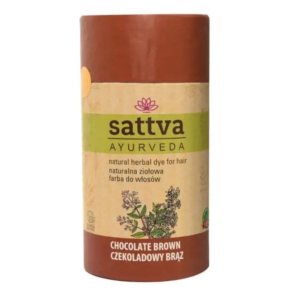 Sattva Henna Naturalna ziołowa farba do włosów Czekoladowy brąz