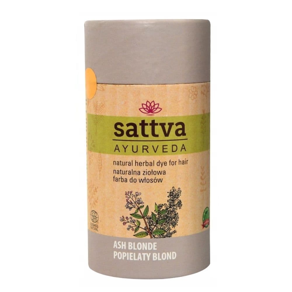 Sattva Henna Naturalna ziołowa farba do włosów Popielaty Blond
