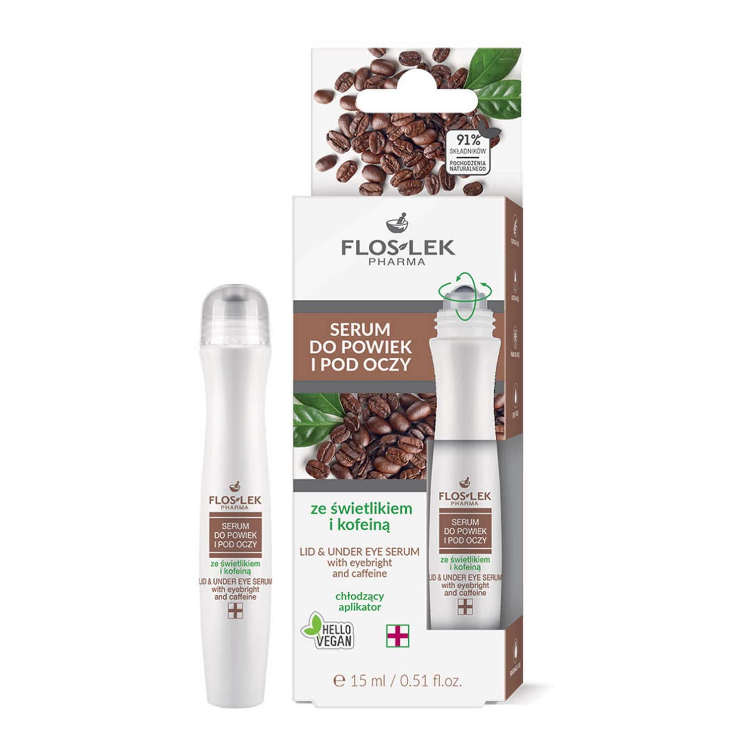 PHARMA SERUM POD OCZY ZE ŚWIETLIKIEM KOFEINA
