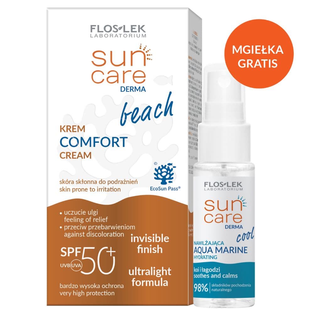 Sun Care krem SPF50+ i Aqua Marine mgiełka