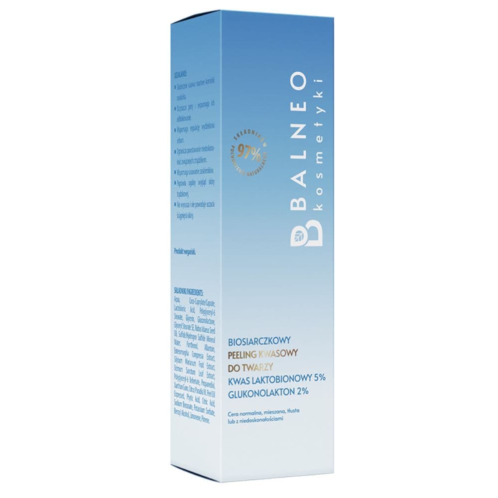 Balneo biosiarczkowy peeling kwasowy do twarzy