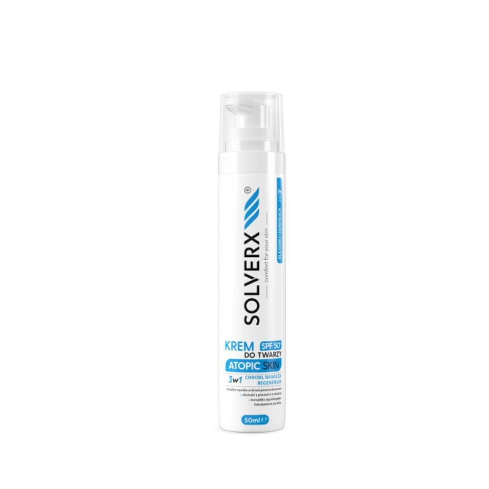 SOLVERXKREM DO TWARZY SPF50+ ATOPIC SKIN