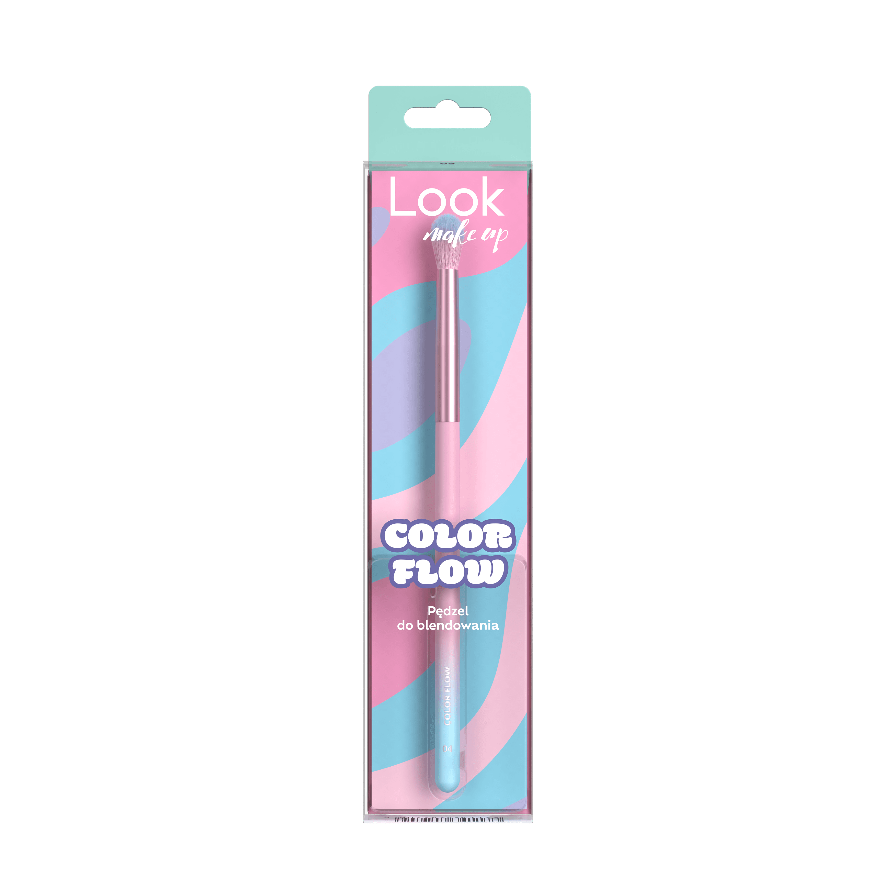 COLOR FLOW PĘDZEL DO BLENDOWANIA CIENI 04 LOOK MAKE UP