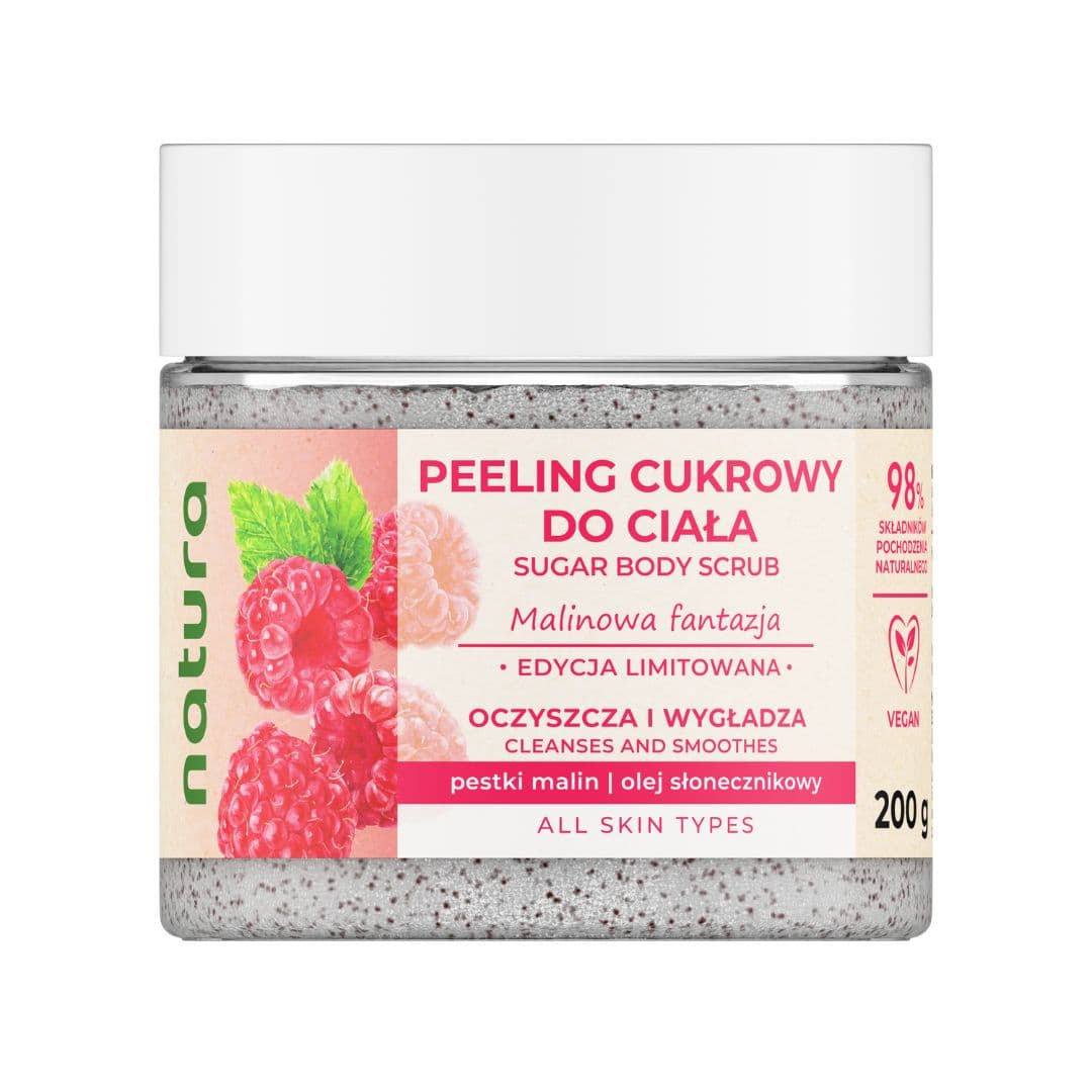 Malinowa Fantazja peeling cukrowy do ciała