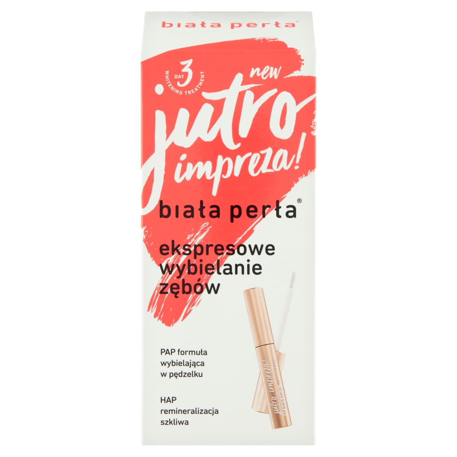 Biała Perła Zestaw do wybielania w domu jutro impreza!