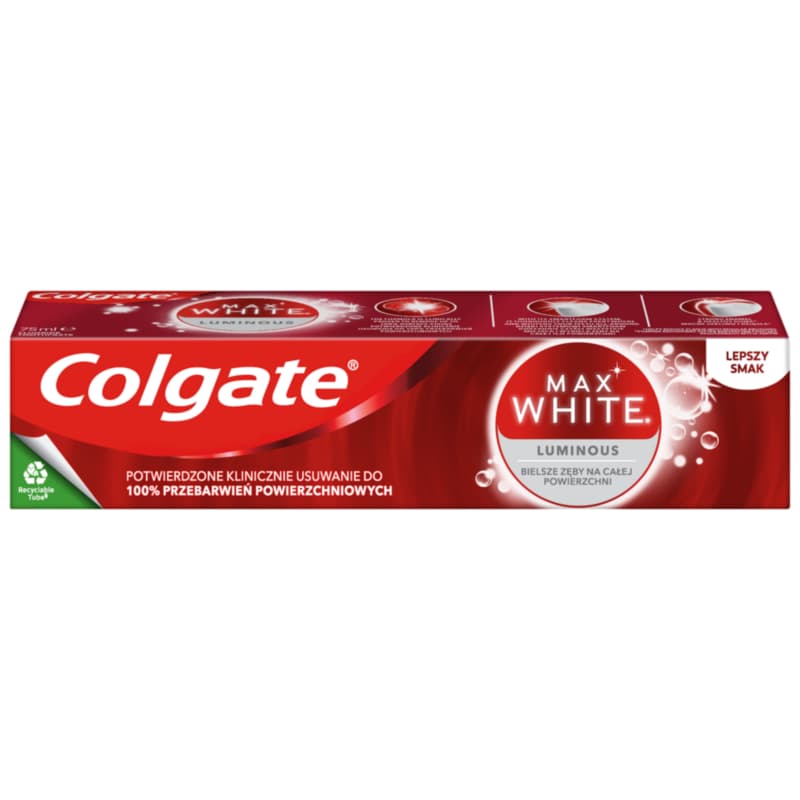 Max White Luminous Wybielająca pasta do zebów z fluorem