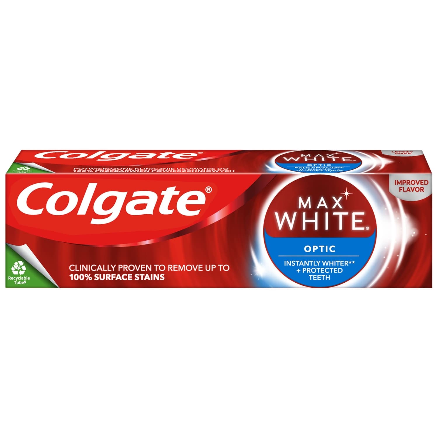 Max White Optic Wybielająca pasta do zębów natychmiastowy efekt