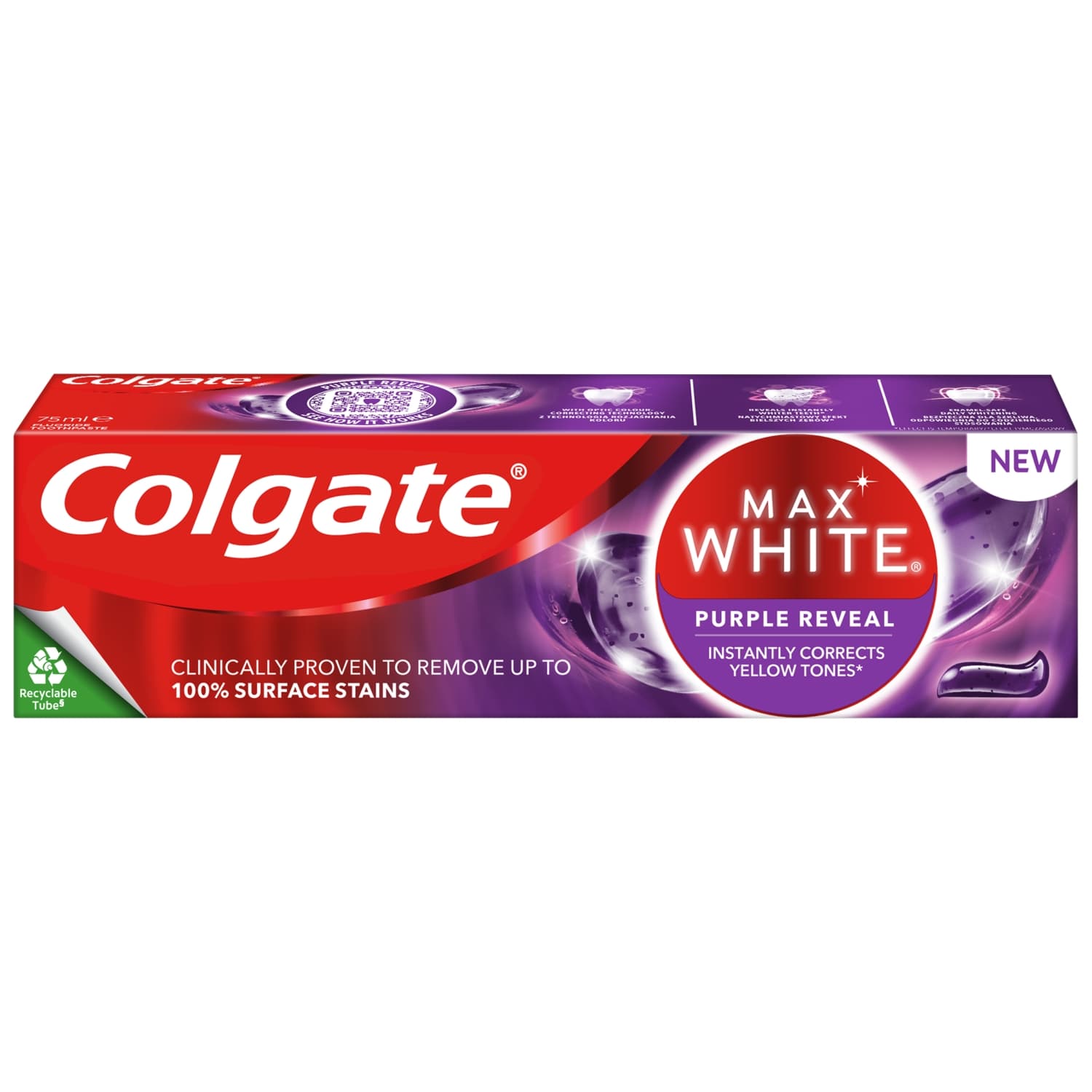 Pasta do zębów Colgate Max White Purple Reveal